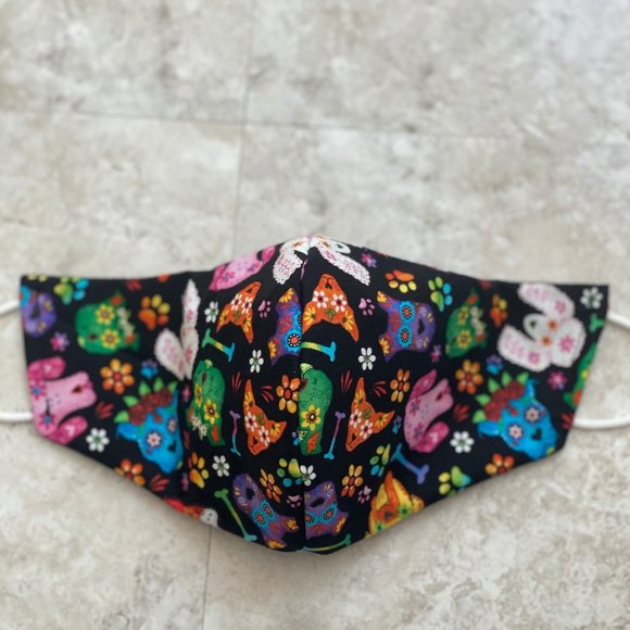 Cotton Custom 3 Layered - Face Masks W Nose Wire - Picture 9 of 16